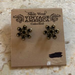 Nine West Vintage Metal America Collection Nickel Safe Earrings